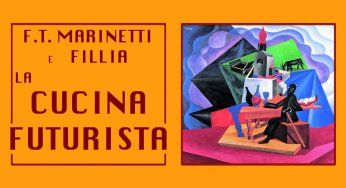 Copertina in stile grafico futurista del Manifesto di Marinetti e Fillia